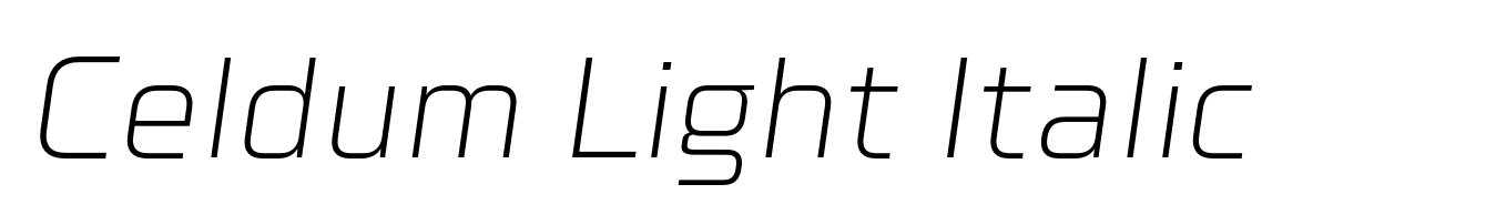Celdum Light Italic